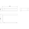 Бумагодержатель LEMARK SMOOTH LINE открытый чёрный 9722008